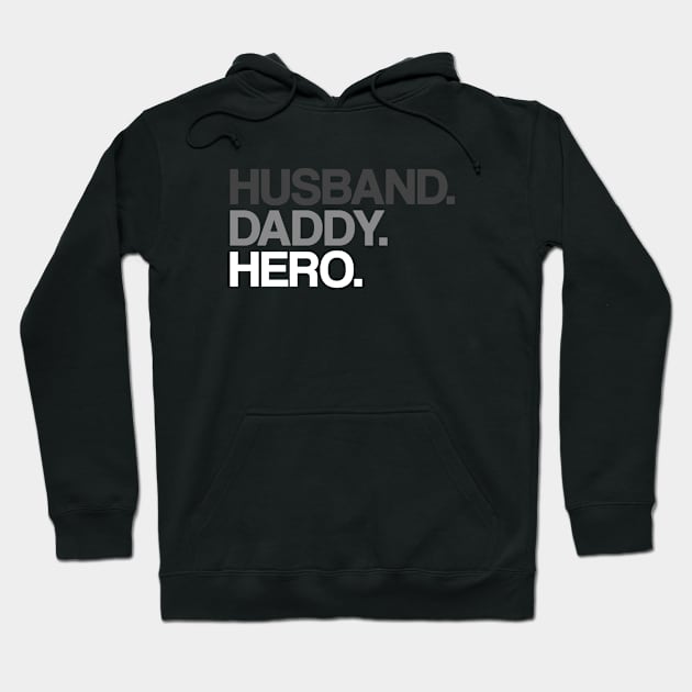 Husband daddy hero Hoodie by hoopoe